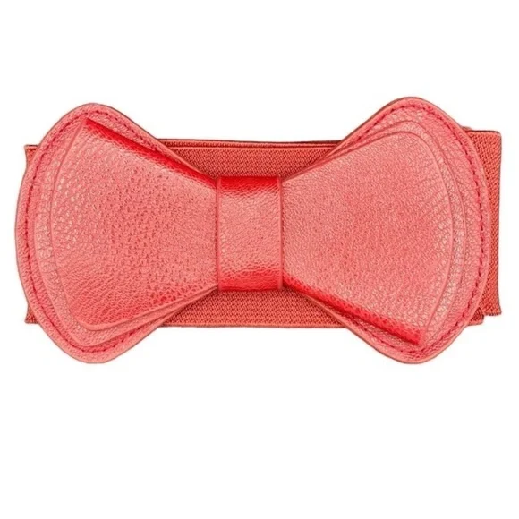 Cute red bowtie elastic‎ belt.