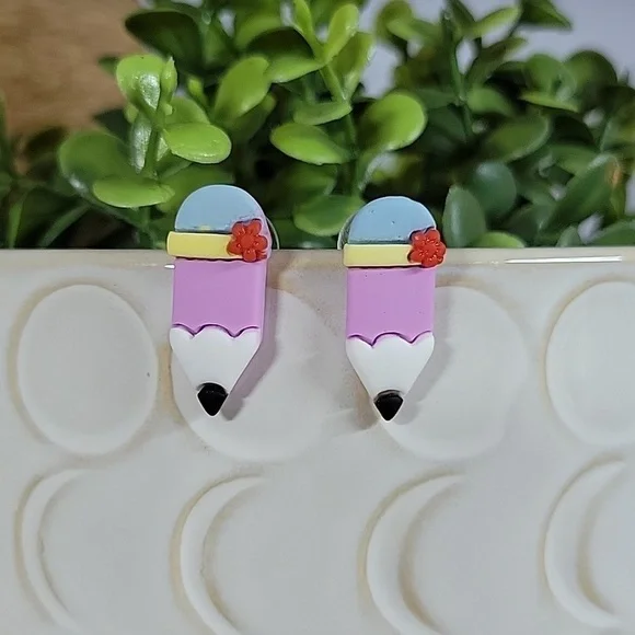 Back-to-School Pencil Stud Earrings