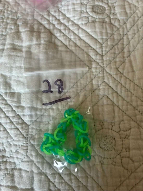Kids Green & Teal Link Bracelet - Unbranded