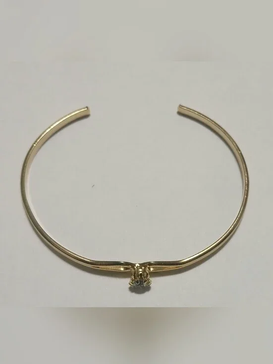 Vintage Kids Gold-Tone Open Cuff Bracelet
