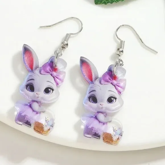Adorable Bunny Earrings for Kids and Adults