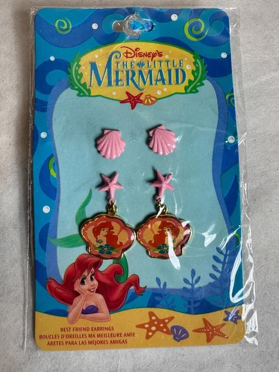 NIP 1990s Disney The Little Mermaid Best Friend Earrings NEW PLEASE READ
