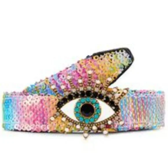 Kurt‎ Geiger London Sequin Evil Eye Belt