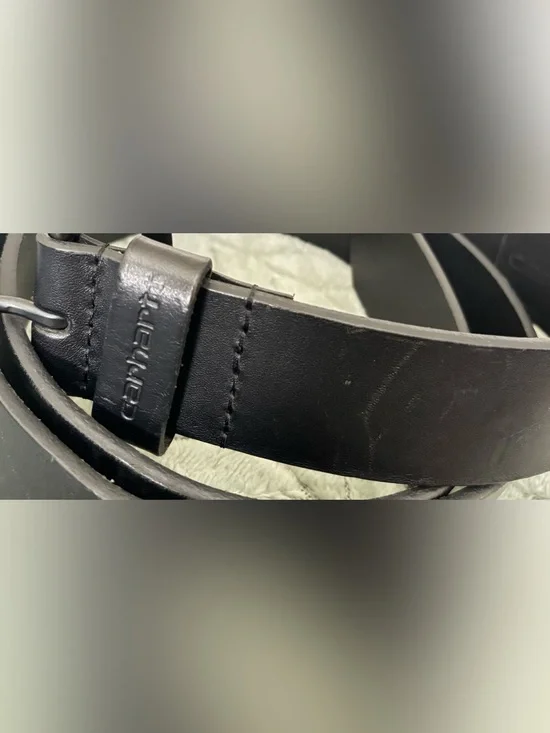 CARHARTT BLACK LEATHER BELT, size XL