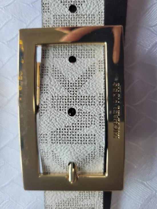Michael Kors Reversible Belt Gold-Tone Buckle