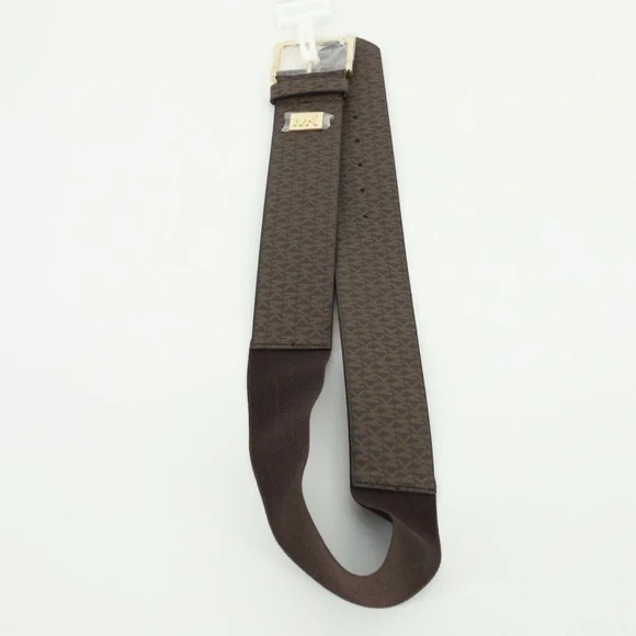 Michael Kors‎ Logo Print Elastic Stretch Wide Belt