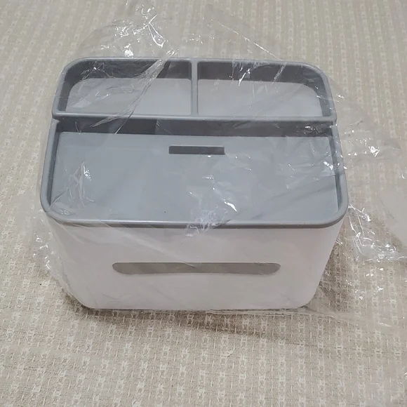 Modern White and Gray Vanity Tray