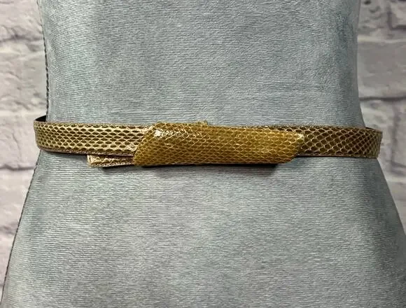 Vintage Sunco Sleek Snakeskin Belt
