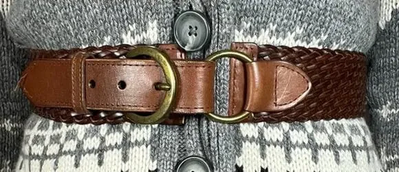 Boho Braided Belt with Elastic Band in Back