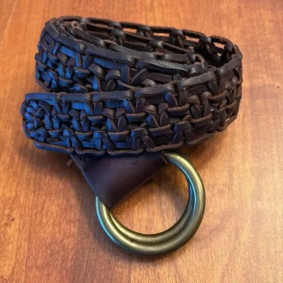 Lucky Brand Macrame Braided Leather Belt