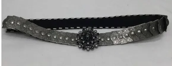 Vintage Metal Scale Elastic Waist Belt