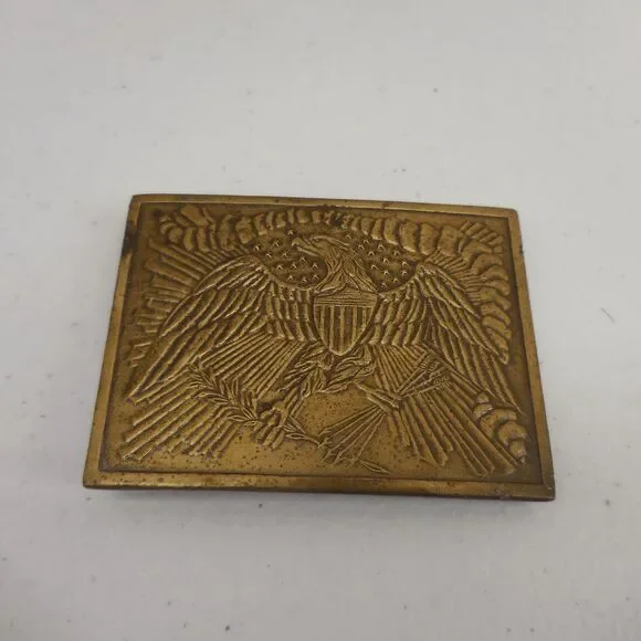 Retro Wilkinson Export Brass‎ American Eagle Stars Stripes Statement Belt Buckle