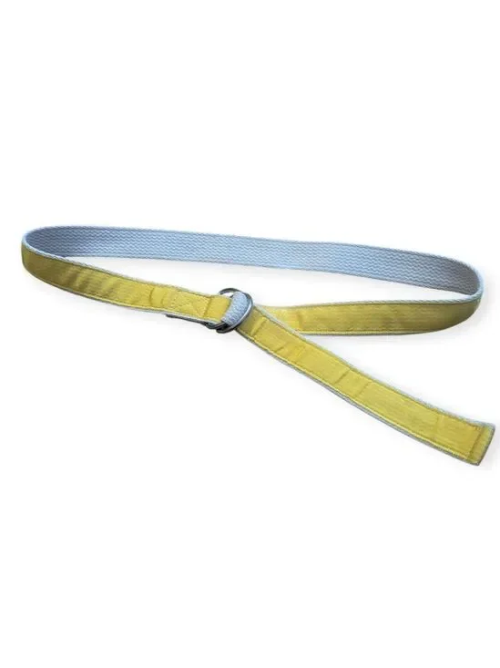 Abercrombie Fitch Belt Yellow White Medium Large