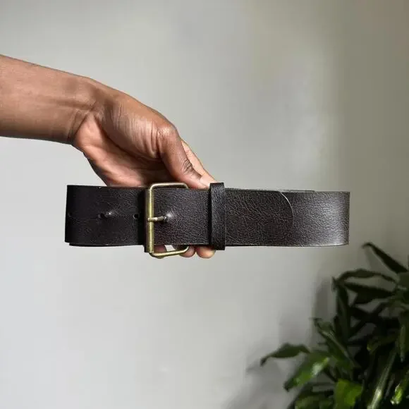 Vintage Brown‎ boho grunge cut out belt