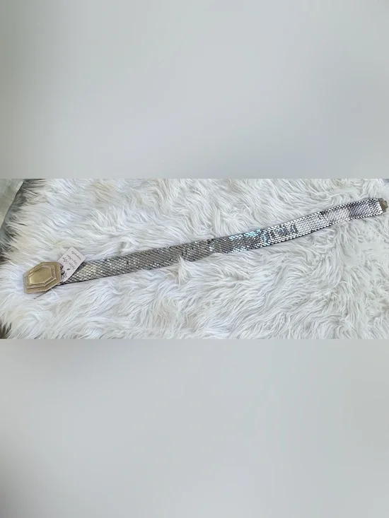 Vintage Silver Sequin Women's Belt