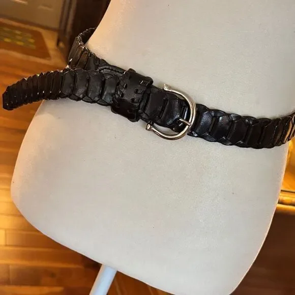 Vintage Capezio Black Braided Women's Belt