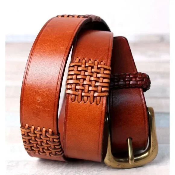 Fossil TAN BROWN GENUINE LEATHER 1 1/8