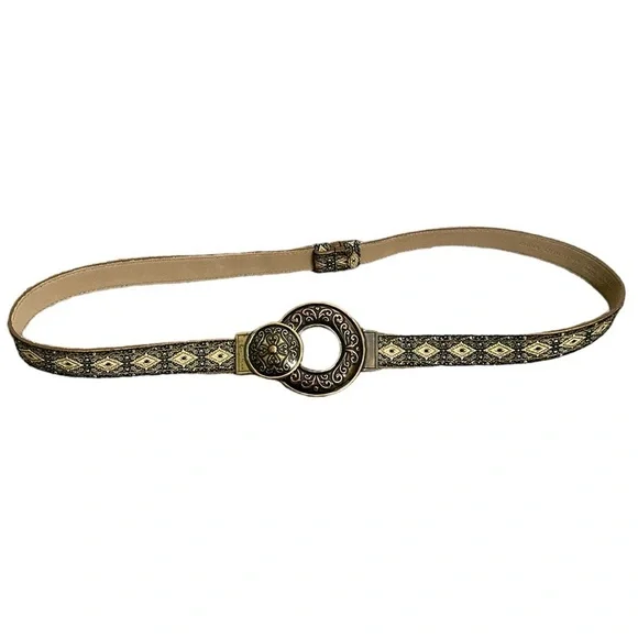 Chico's brown and beige belt size medium