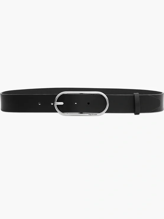 NEW Rag & Bone Rounded Rebound Leather Belt - L