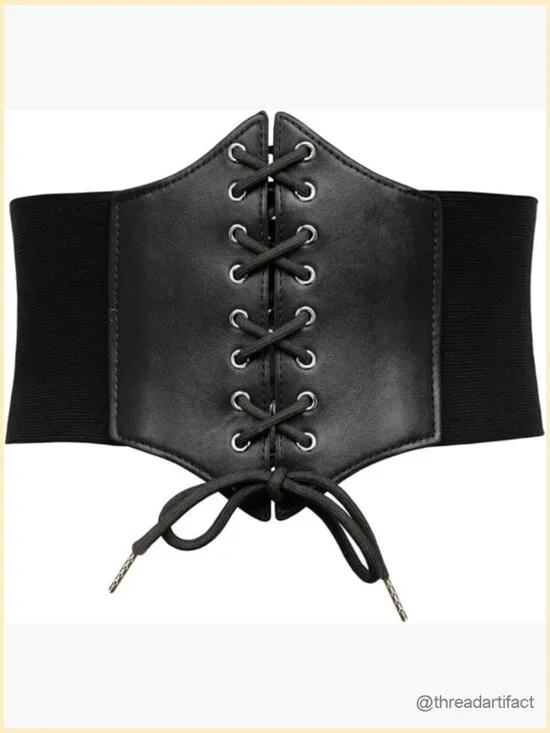 Lace-up Cinch Belt Corset Elastic Waist Belt Shapewear