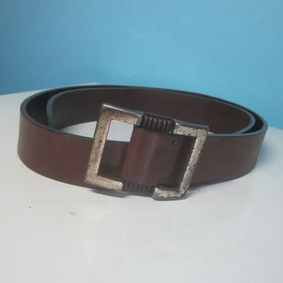 Vintage Belt The Limited Rustic Brown Leather Strap Womens Size M 30-34