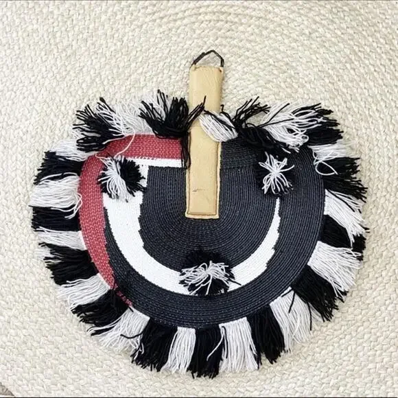 Vintage Hanging Fan Wall Decor Boho Yarn