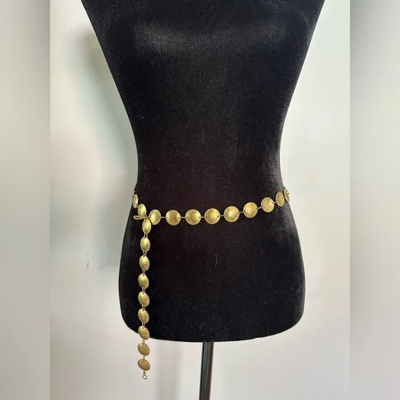 1975 Copper Coin Belt ( Peruvian vintage coin )‎