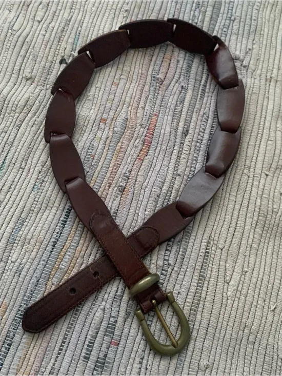 Western genuine Brown Leather Belt