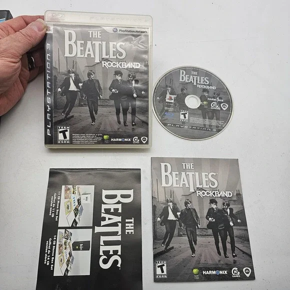 The Beatles Rock Band Sony PlayStation 3 PS3 Video Game Complete Manual Harmonix