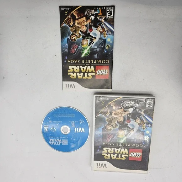 LEGO Star Wars The Complete Saga Nintendo Wii Game Complete CIB NTSC-U/C 2007