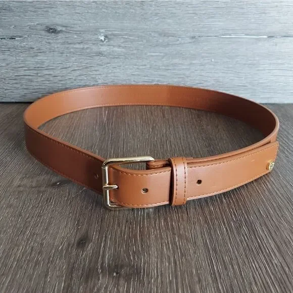 Anne Klein Tan Faux Leather Belt Medium