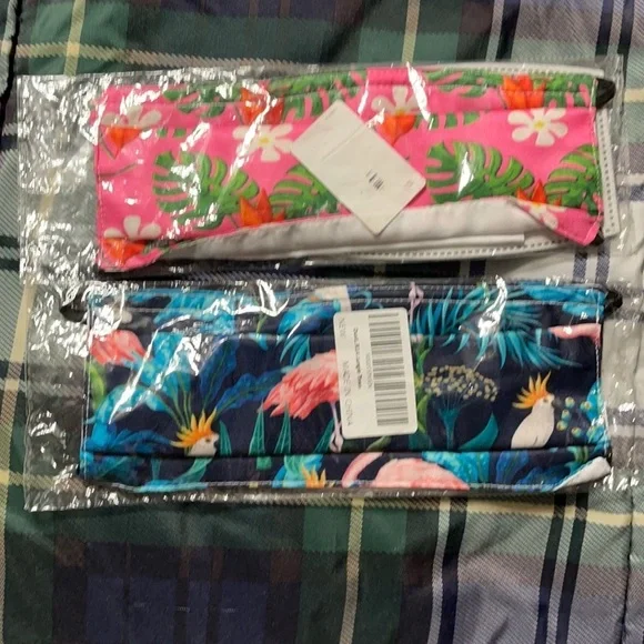 New set/2 tropical face masks
