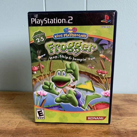 Konami Kids Playground: Frogger Hop, Skip & Jumpin' Fun Sony PlayStation 2, CIB