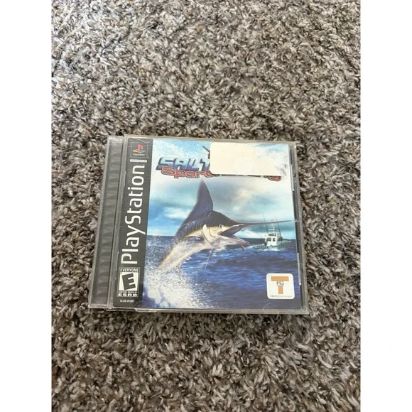 Saltwater Sport Fishing - PS1‎ Playstation Game Complete with Manual Black Label