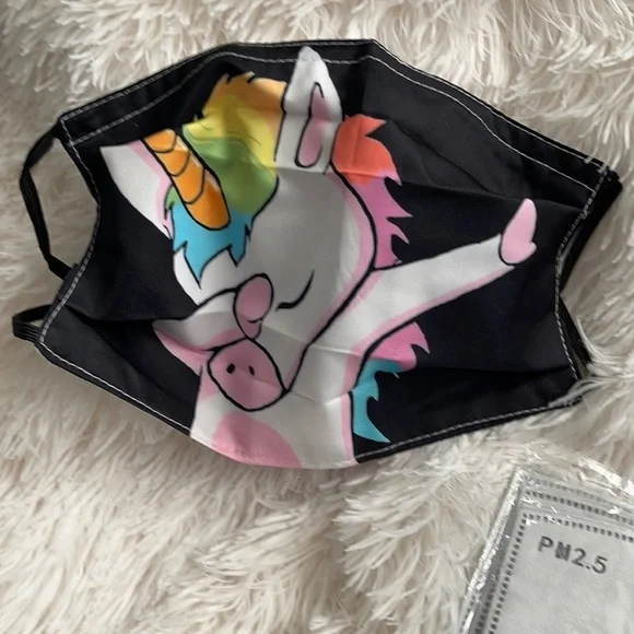 New Dabbing Unicorn face mask