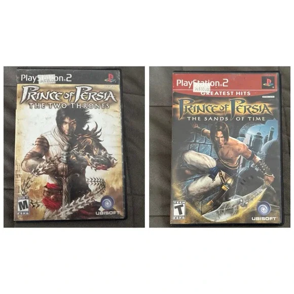 PS2 Prince of Persia The Sands of Time & The Two Thrones CIB PlayStation 2 Games