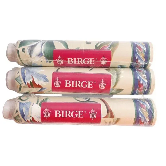 Birge Pre Cut Prepasted Decorative Floral Wallpaper‎ Borders Set of 3 Rolls