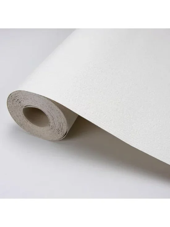 Paintable Vinyl Pre-Pasted Washable Wallpaper Roll (Covers 56.4 Sq. Ft.) NEW