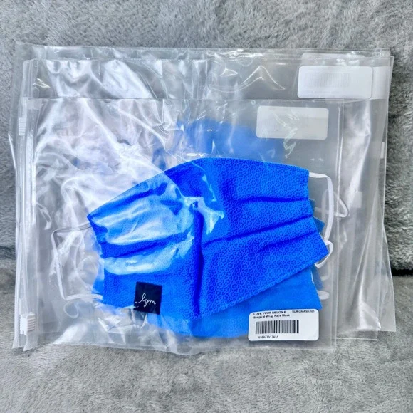 Love Your Melon Face Masks Lot of 7‎ Blue New Individually Packaged