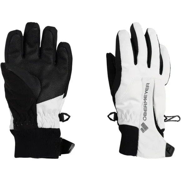 Obermeyer Thumbs Up Snow Gloves Kids XL White HydroBlock Winter Camping GBO2840