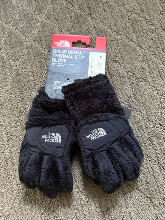 The North Face Girls' Denali Thermal Etip Gloves - Black