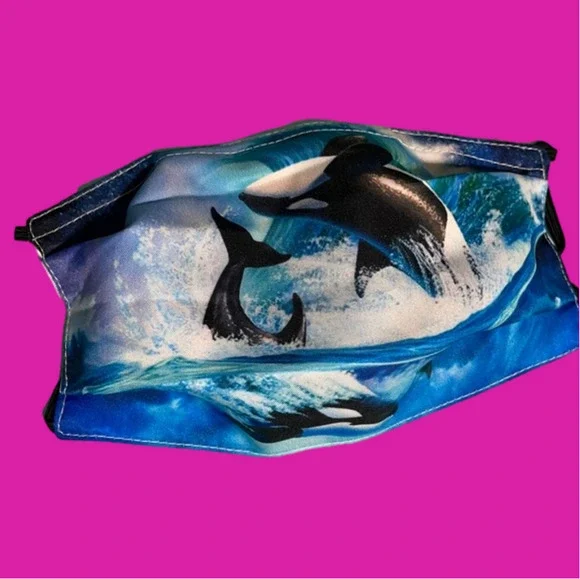 6/$20 New dolphin swimming face mask