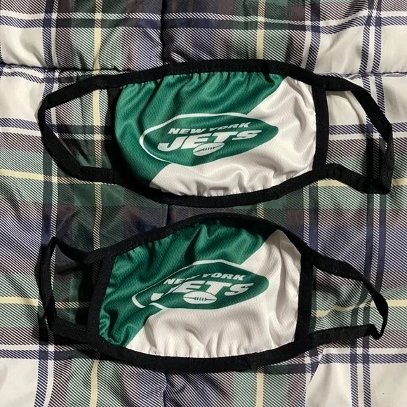 New set/2 NY Jets face masks