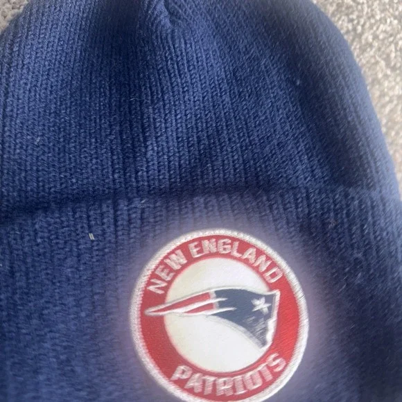 New England Patriots NFL Ice Block‎ Cuff Knit Winter