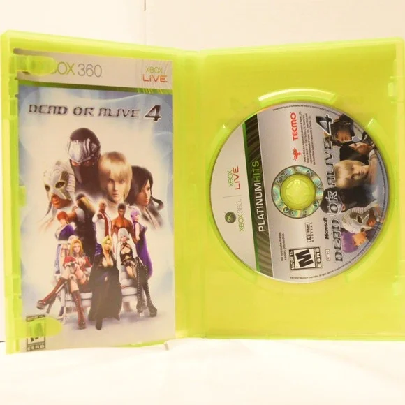 Dead or Alive 4 Xbox 360 Complete CIB Disc‎ Manual Registration Card