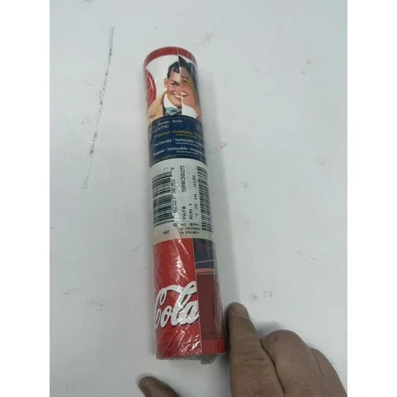 Vintage Coca-Cola Wallpaper Border Red Coke Date Night 7.75