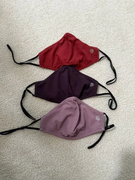 Athleta Made to Move Face Masks -- 3 pack