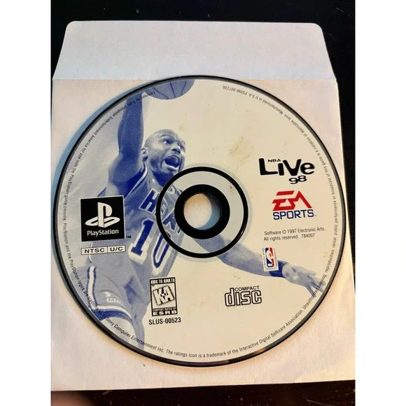 NBA Live 98 PlayStation (PS1, 1997) Disc Only