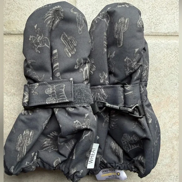 Kid’s wheat MITTENS TECH snow gloves