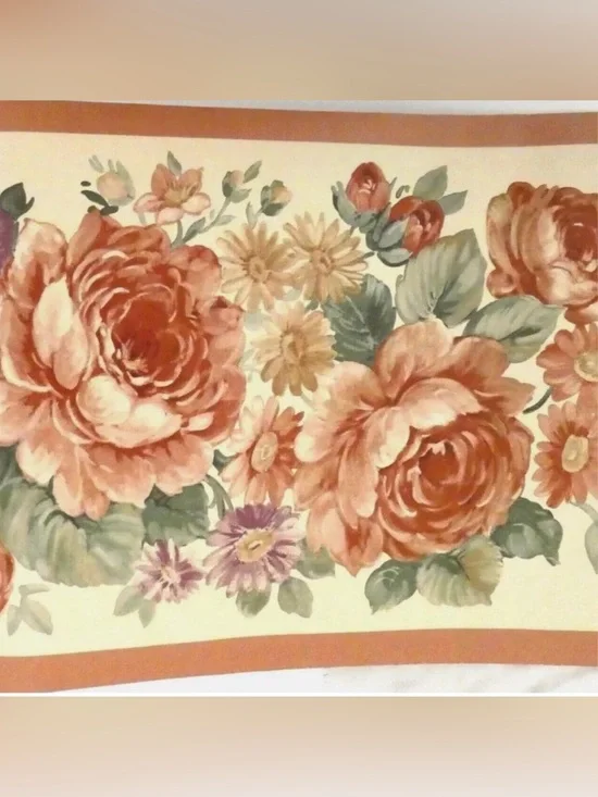 Croscill Cotswold Wallpaper Border Pair English Cottage Shabby Chic Vintage NOS